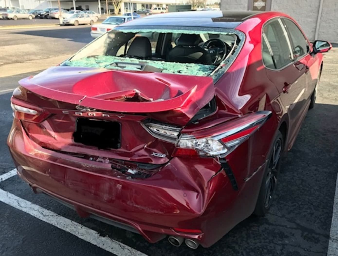 Vehicle before collision repair (placeholder image)